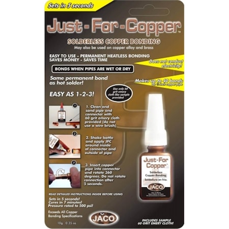 Jackson Industries 0.35 Oz Just For Copper Solderless Copper Bonding JA309551